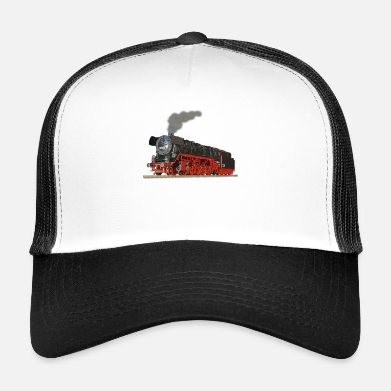 Dampflok Lokomotive Eisenbahn Geschenkidee Trucker Cap