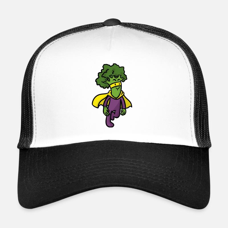 Hero Broccoli Hero Broccoli - Trucker Cap - white/black