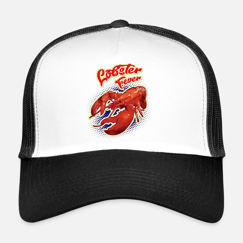 Retro Grillkunst mit Lobster Design Trucker Cap