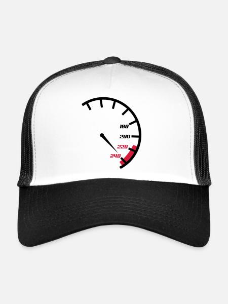 tacho - Casquette trucker  - blanc/noir - Devant