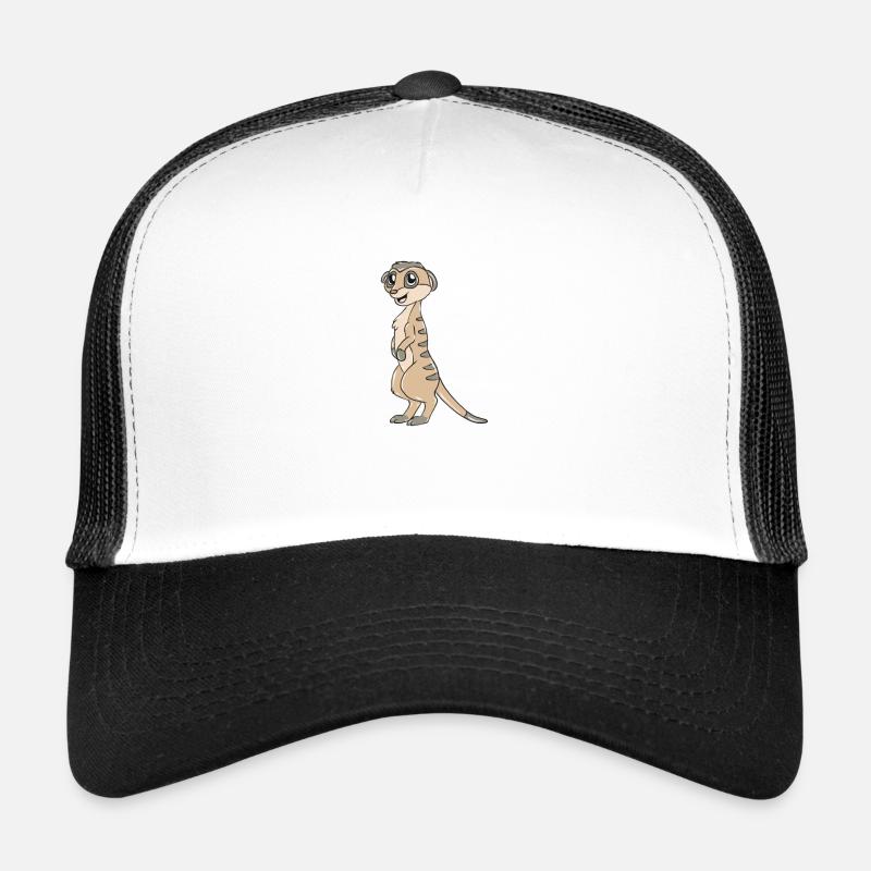 Erdmännchen - Trucker Cap - Weiß/Schwarz