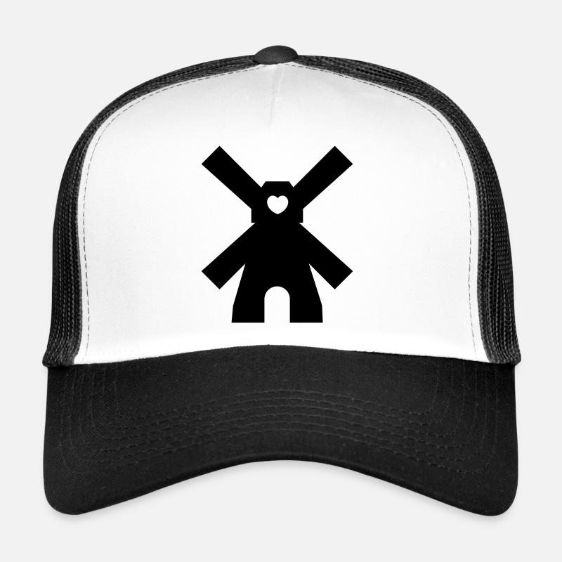 Windmühle - Trucker Cap - Weiß/Schwarz