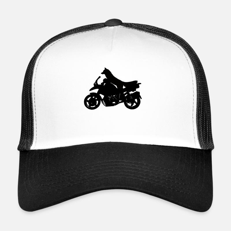 Motorrad Geschenk - Trucker Cap - Weiß/Schwarz