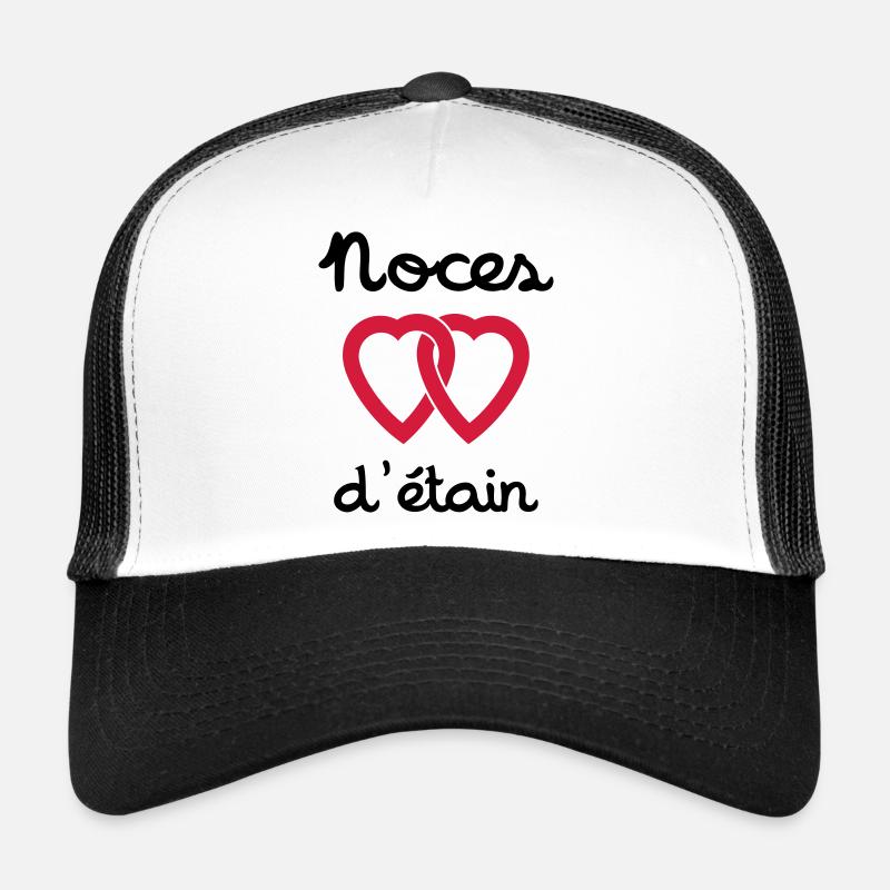 Noces d'étain - Casquette trucker - blanc/noir