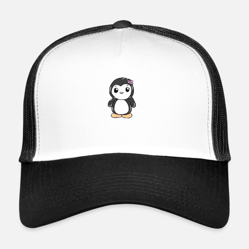 Pinguin - Trucker Cap - Weiß/Schwarz