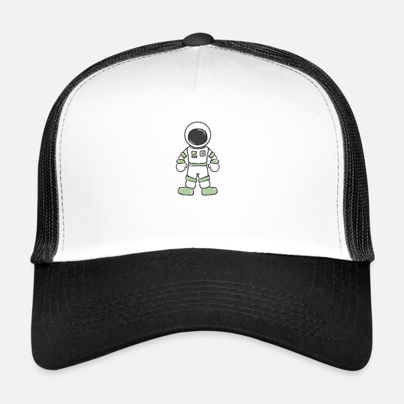 Astronaut - Trucker Cap - Weiß/Schwarz