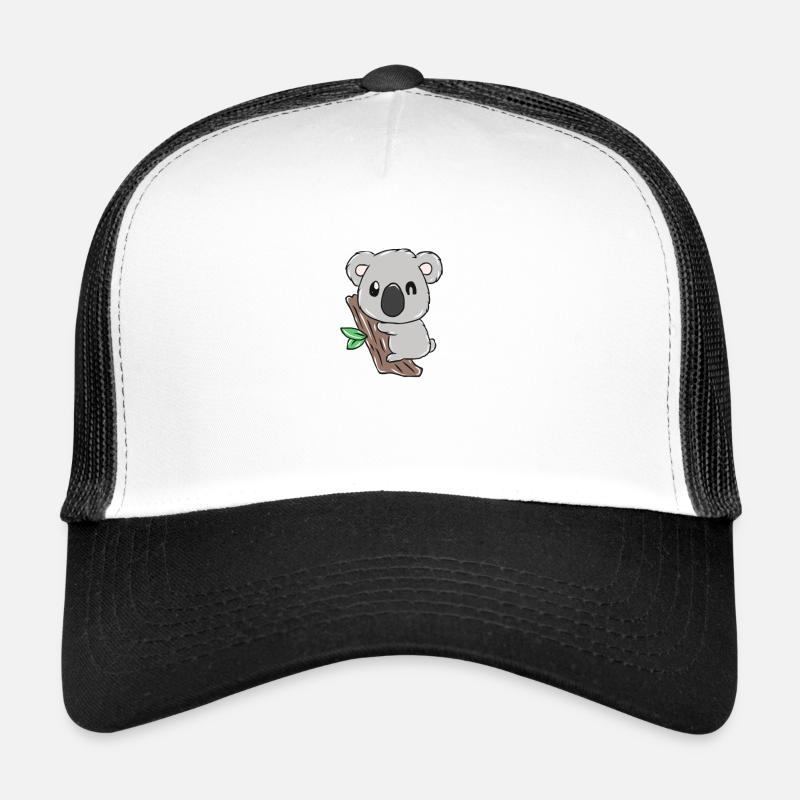 Koala - Trucker Cap - Weiß/Schwarz