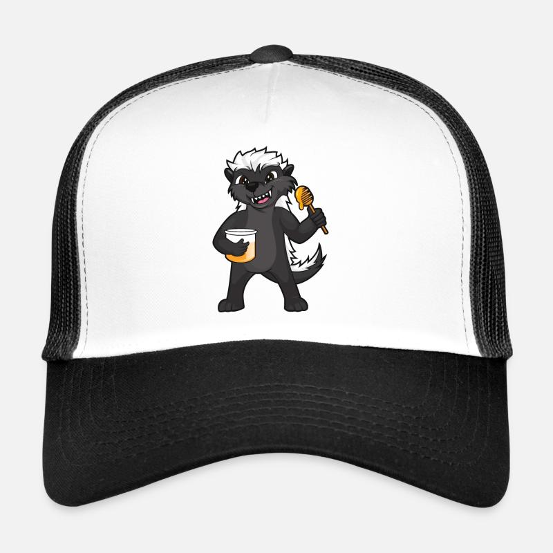 Honigdachs Dachs Marder Lustig Süßer Honig Lustig Trucker Cap