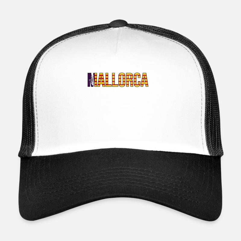 Lettrage rayé de Majorque Casquette trucker 