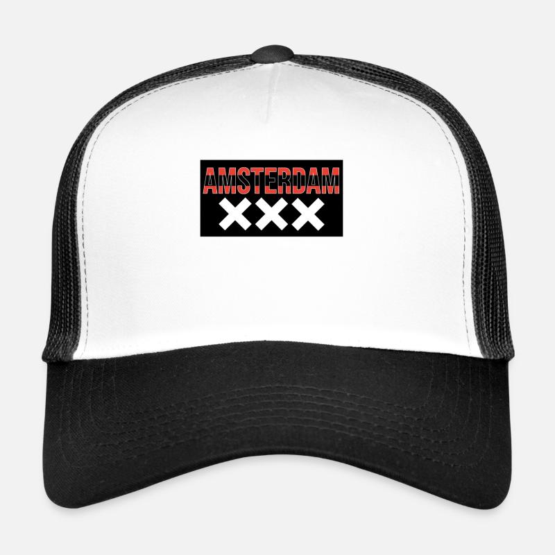 Amsterdam XXX Bold Typography Trucker Cap