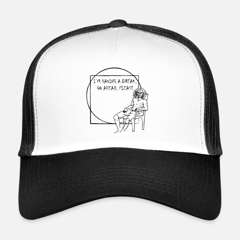 Vitruvian Man Pause Trucker Cap
