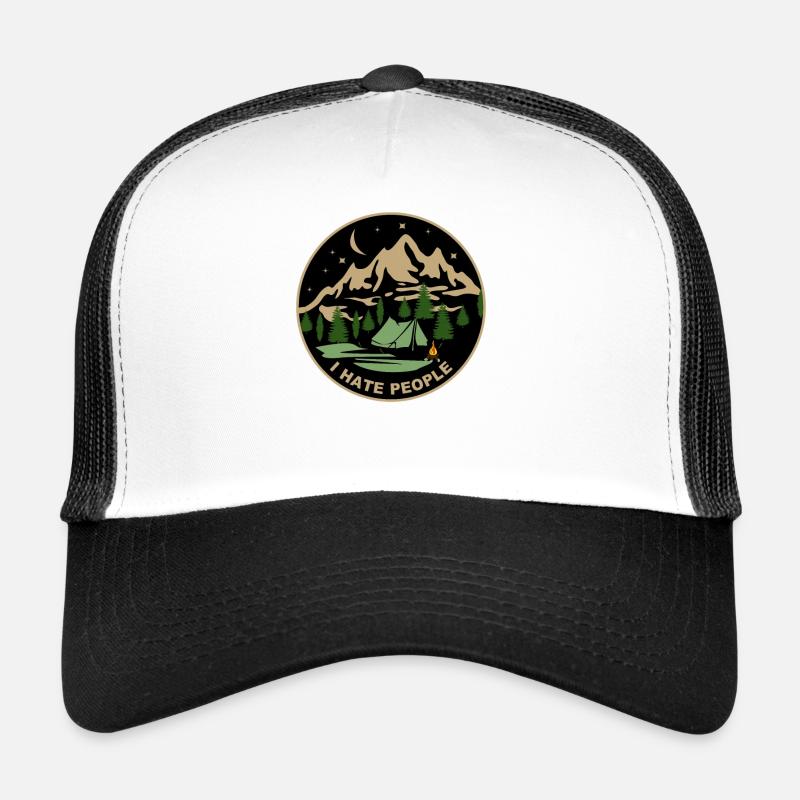 Je déteste les gens Casquette trucker 