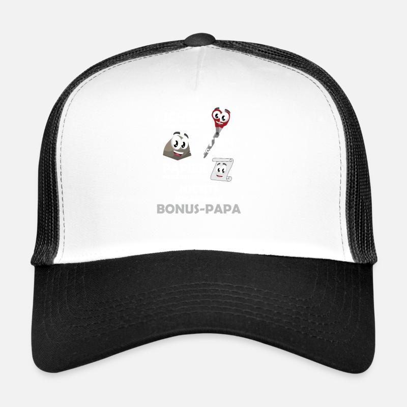 Nichts schlägt einen Bonus-Papa - Trucker Cap - Weiß/Schwarz