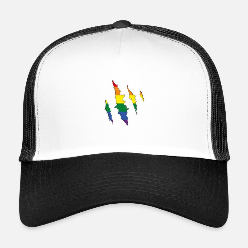 Regenbogen Kralle Kratzspur  Trucker Cap