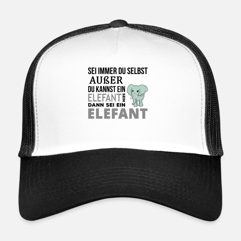 Elefant Elefanten Spruch Geschenk Trucker Cap
