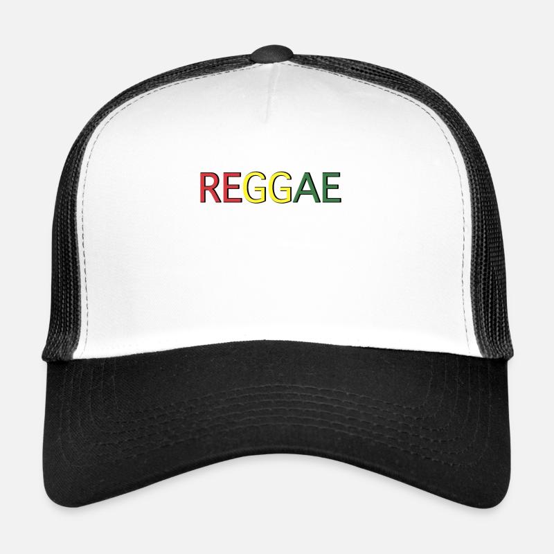 Reggae Farbcode Schriftzug Trucker Cap