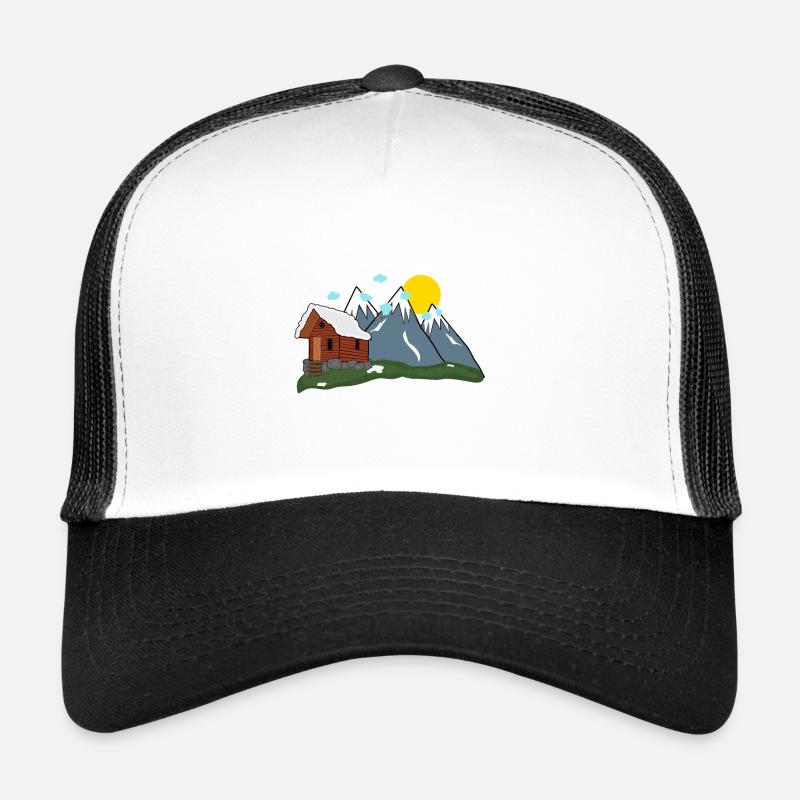 Einsame Alm in den Bergen Trucker Cap