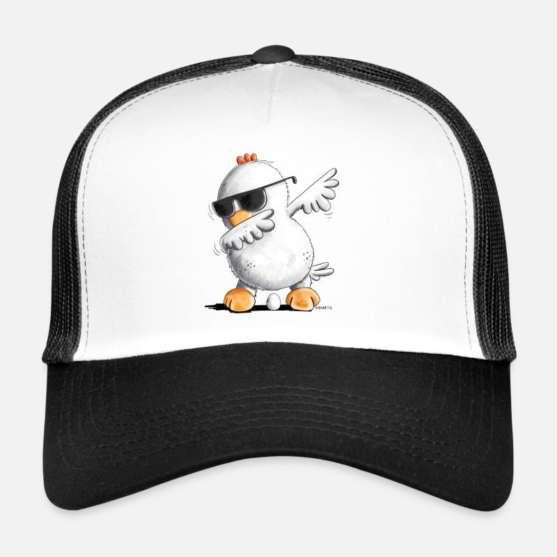 Dab Dance Chicken I Dabbendes Chicken I Dabbing Animals - Trucker Cap - white/black