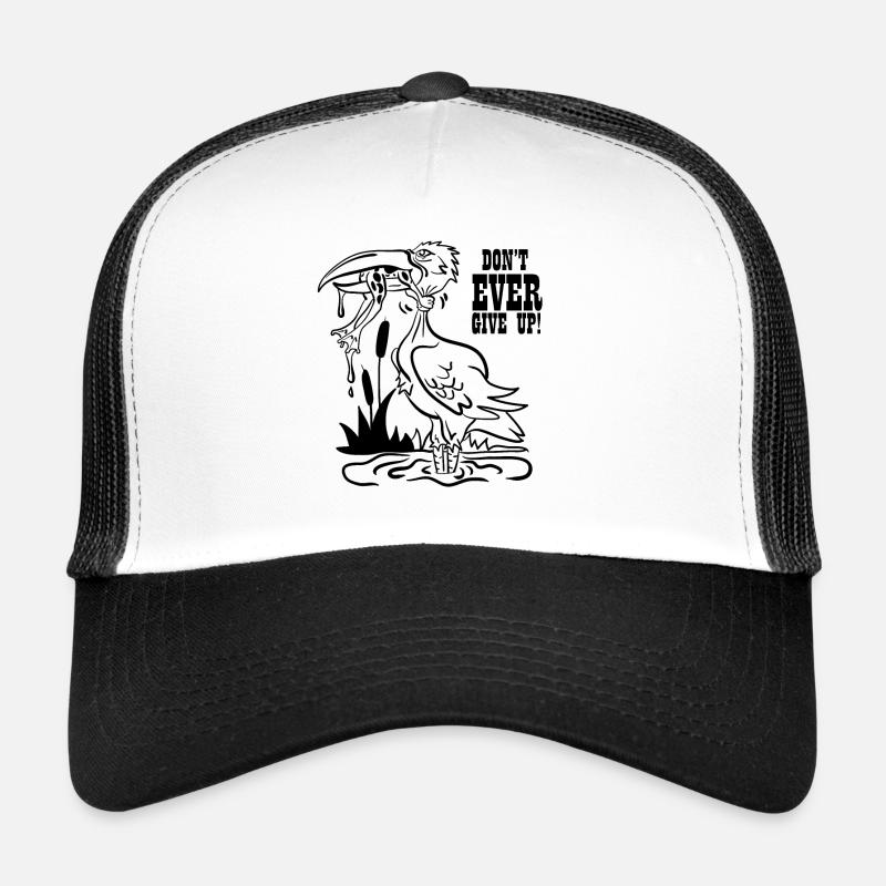 Gib Niemals Auf - Trucker Cap - Weiß/Schwarz
