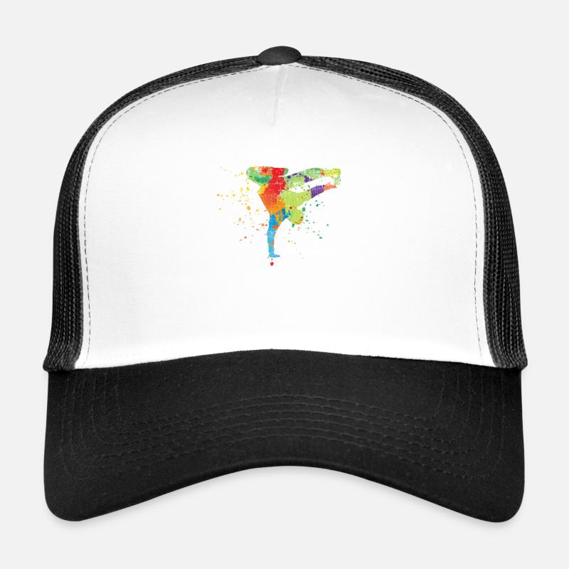 breakdancer - Casquette trucker  - blanc/noir