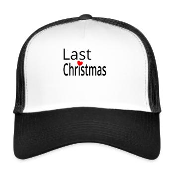 Last Christmas Weihnachten kino Lustig - Trucker Cap - Weiß/Schwarz - Vorne
