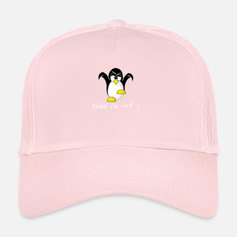 Tux Linux Pingouin Sudo Rm Rf | Hacke geek geek Casquette trucker 