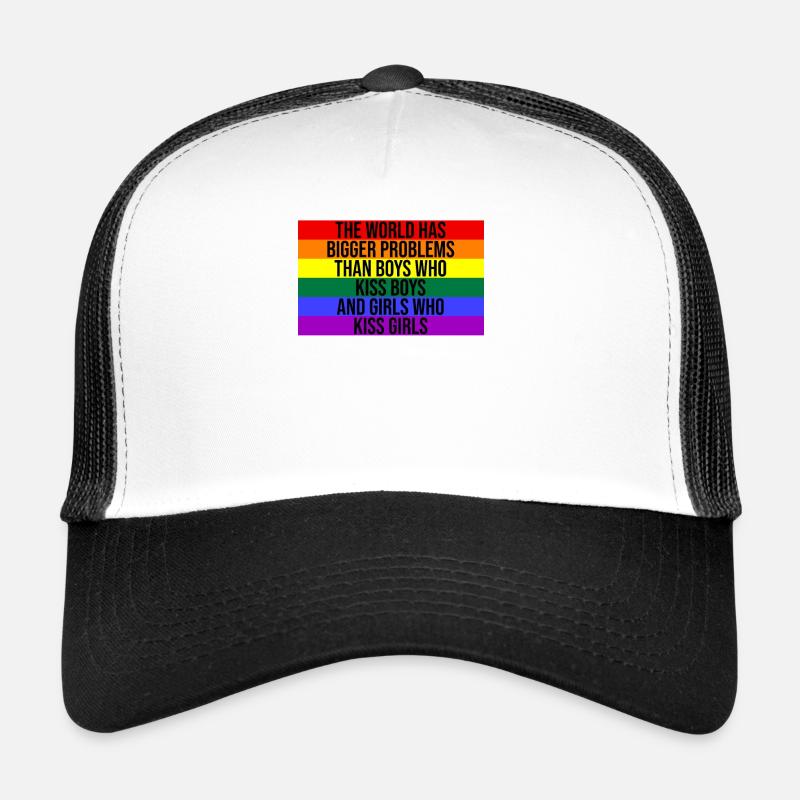 The World Has Bigger Problems | Gay Pride, LGBT Trucker Cap
