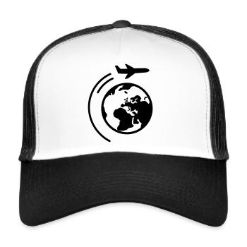 Reisen - Trucker Cap - Weiß/Schwarz - Vorne