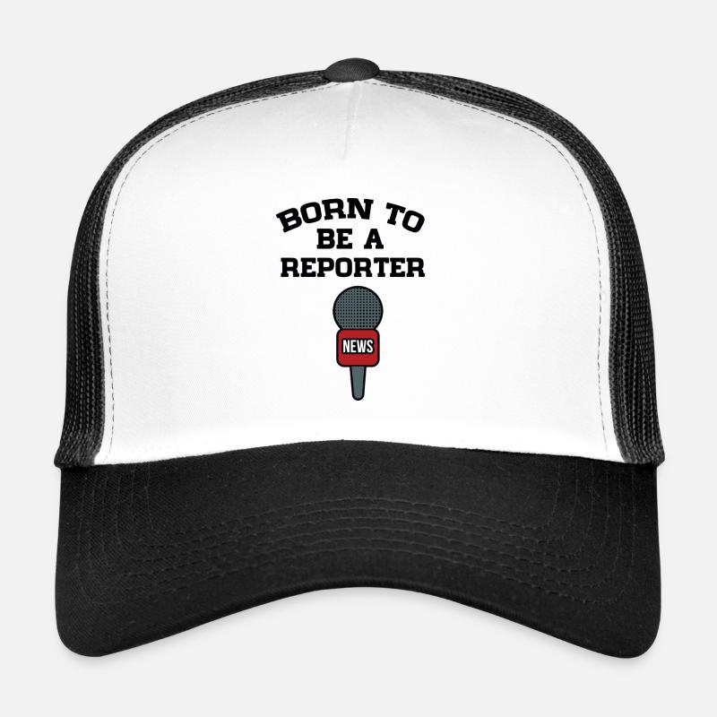 Reporter - Trucker Cap - Weiß/Schwarz