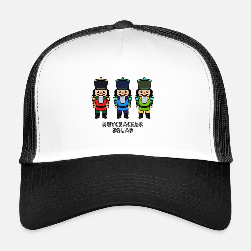 Nussknacker - Trucker Cap - Weiß/Schwarz