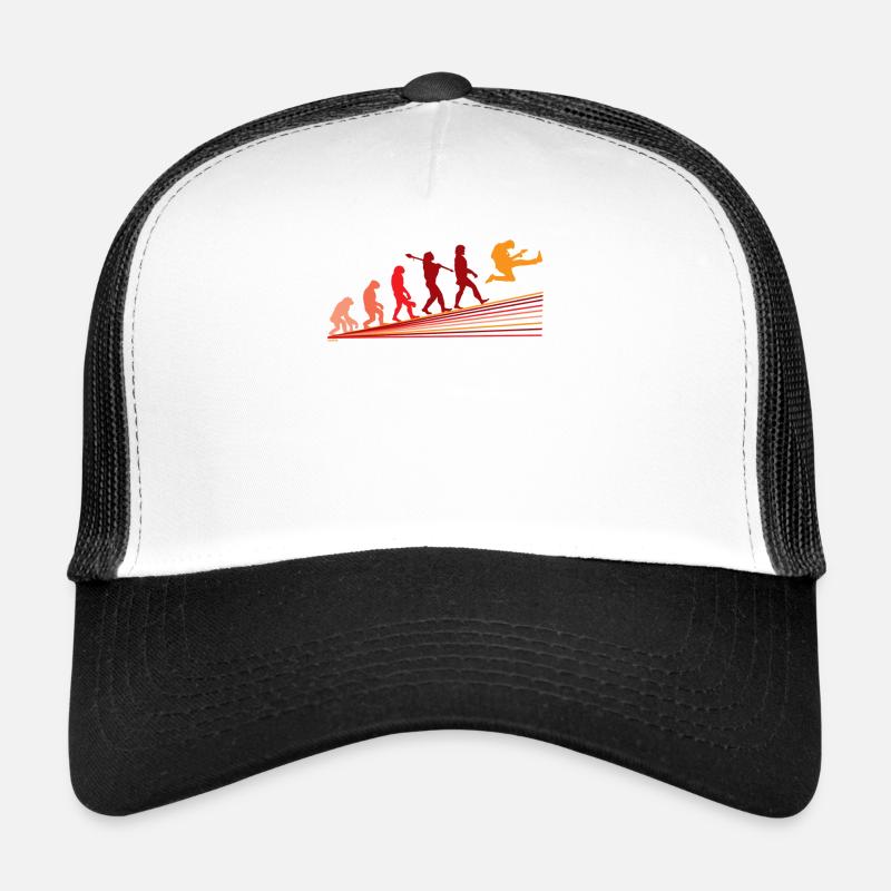 Gitarre Evolution Musik Gitarrenspieler - Trucker Cap - Weiß/Schwarz