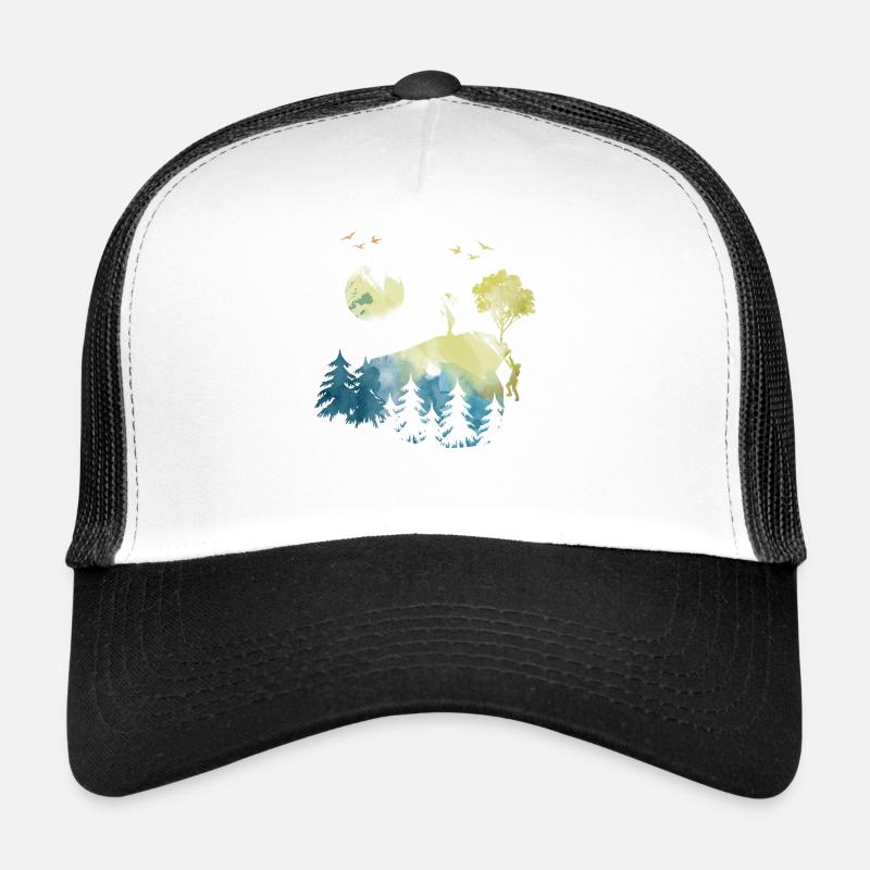 Klettern Bergsteigen und Wandern - Trucker Cap - Weiß/Schwarz