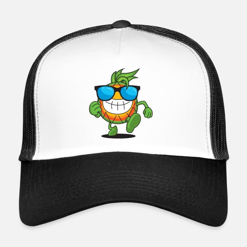 Cool Ananas mit Sonnenbrille | Sommer | Gute Laune Trucker Cap