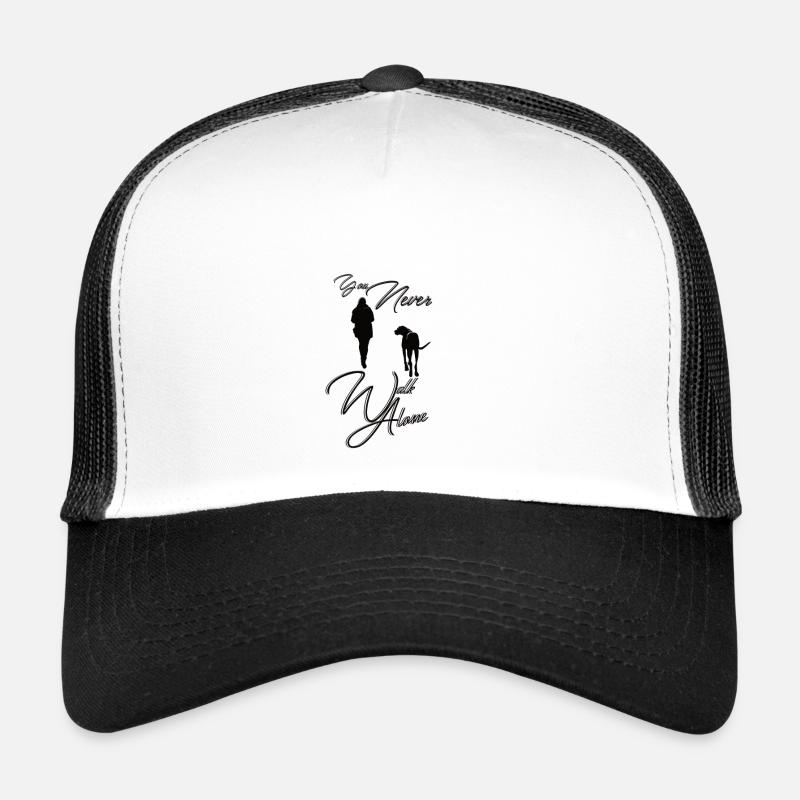 You never walk alone Hund Trucker Cap