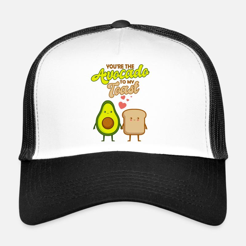 Avocado Toast - Trucker Cap - Weiß/Schwarz