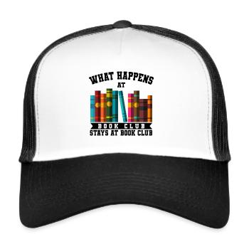 Book club - Trucker Cap - white/black - Front