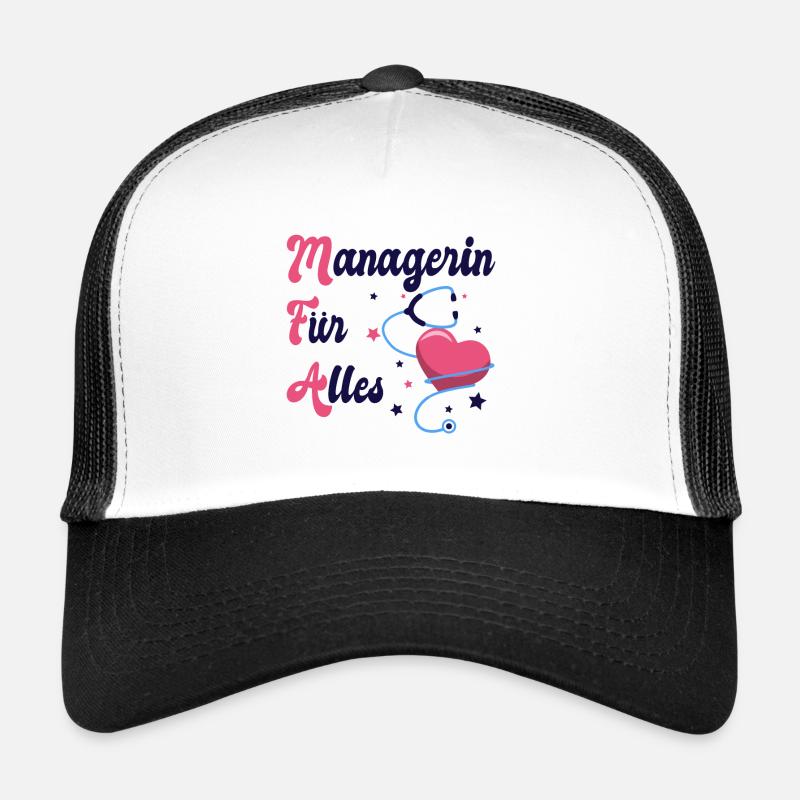 Arzthelferin - Trucker Cap - Weiß/Schwarz