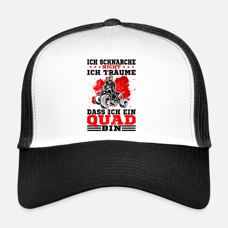 Quad Fahrer - Trucker Cap - Weiß/Schwarz