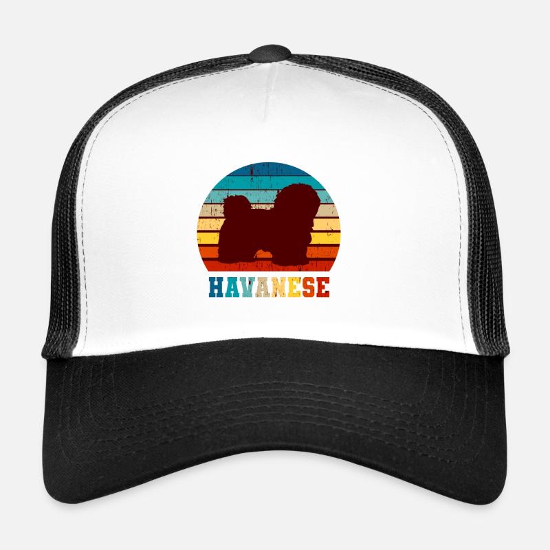 Havaneser - Trucker Cap - Weiß/Schwarz