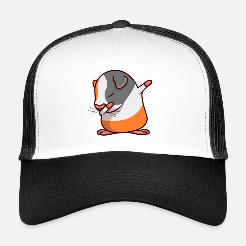 Meerschweinchen - Trucker Cap - Weiß/Schwarz