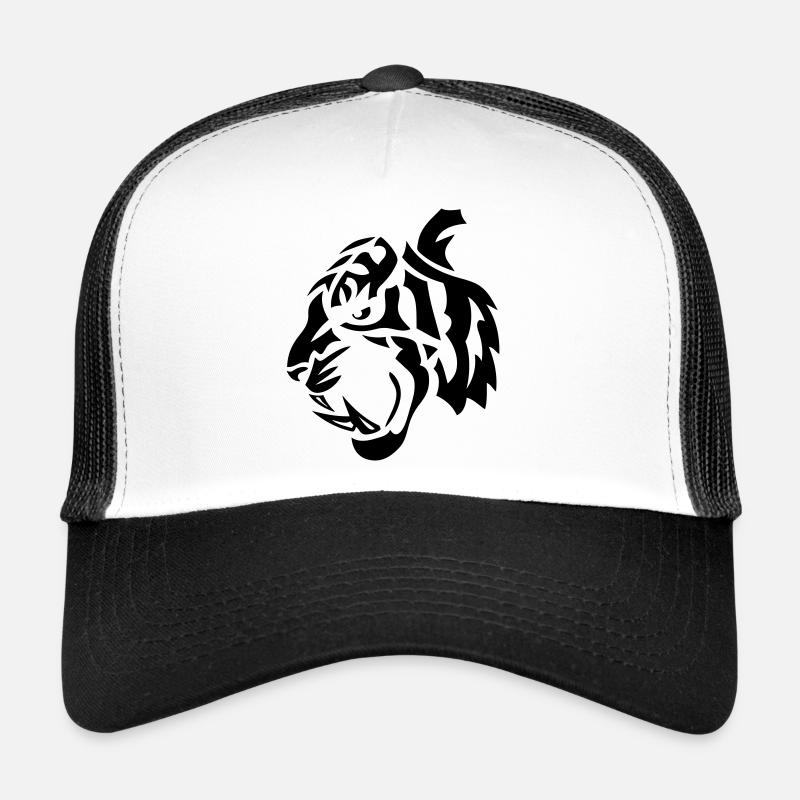 tribal tiger - Trucker Cap - white/black