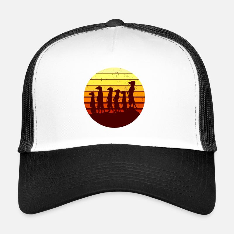 suricates - Casquette trucker - blanc/noir