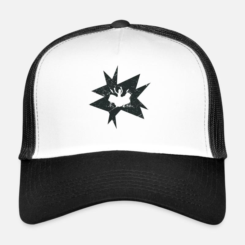 Schlagzeuger - Trucker Cap - Weiß/Schwarz