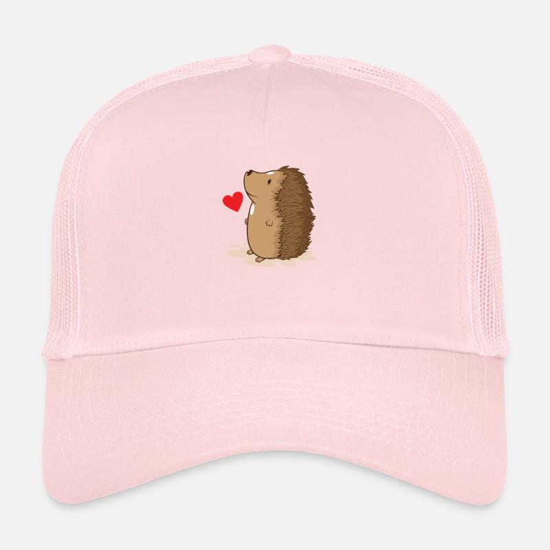 hérisson amoureux Casquette trucker 