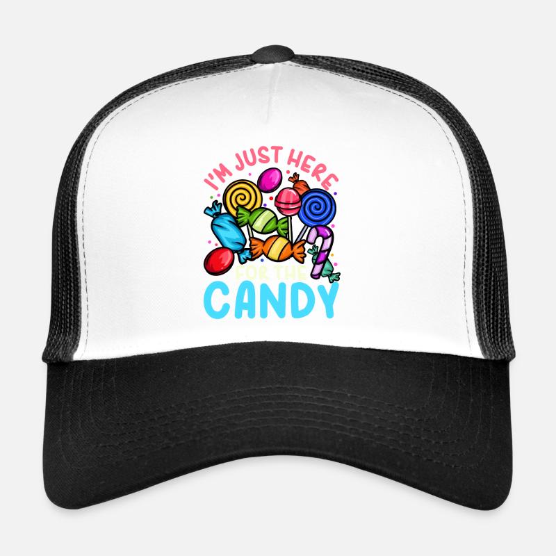 Halloween Süßigkeiten - Trucker Cap - Weiß/Schwarz