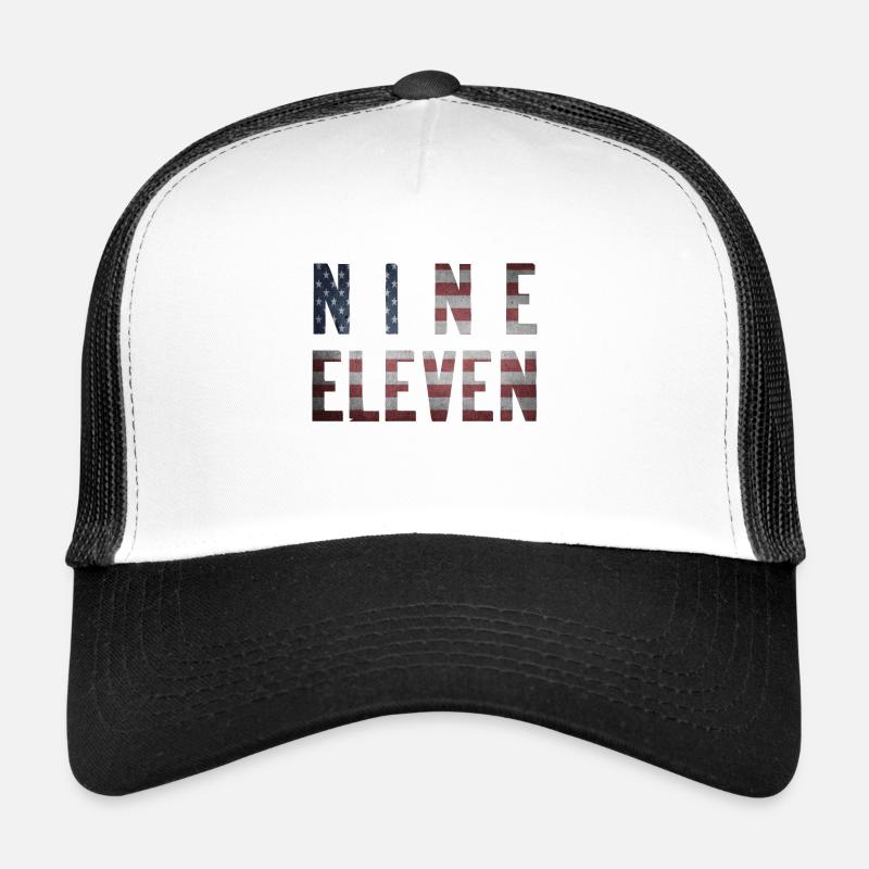Never forget Nine Eleven, 9/11, 11. September 2001 Trucker Cap