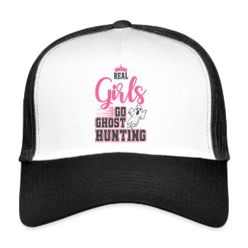 Ghost hunting - Trucker Cap - white/black - Front