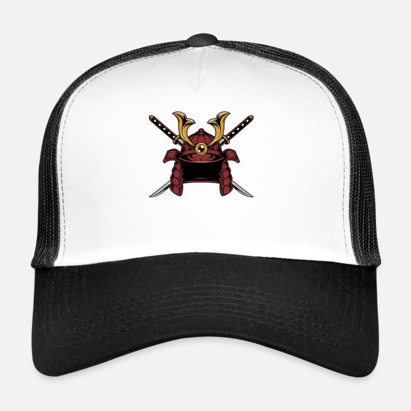 Samurai Helm Shirt 7 Tugenden Japanischer Krieger Trucker Cap
