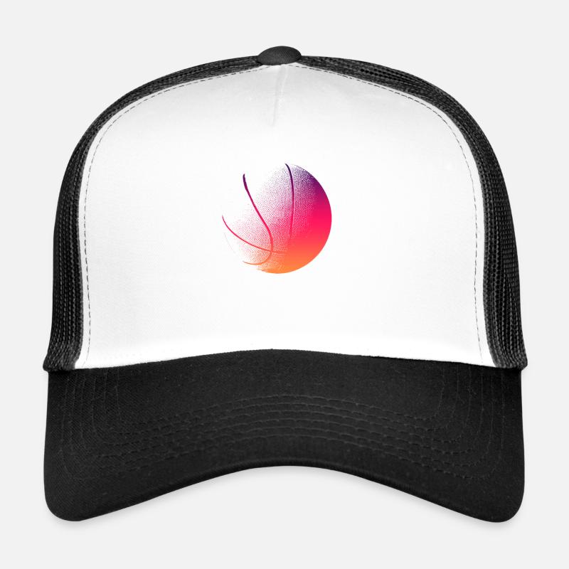 basketball - Trucker Cap - white/black