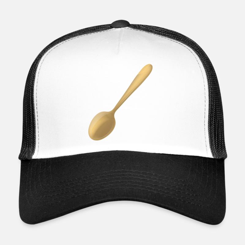 ein goldener Löffel - Trucker Cap - Weiß/Schwarz